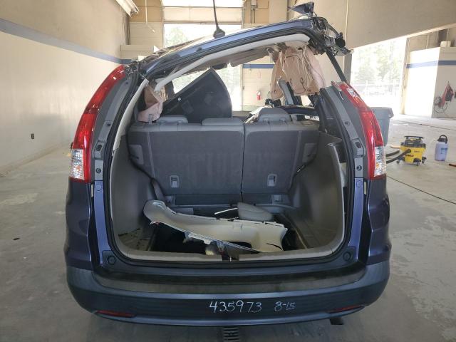 5J6RM4H75DL004693 - 2013 HONDA CR-V EXL BLUE photo 6