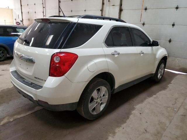 1GNALPEKXDZ125837 - 2013 CHEVROLET EQUINOX LT WHITE photo 3