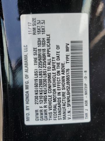 5FNRL6H52JB065176 - 2018 HONDA ODYSSEY EX Qara foto 13