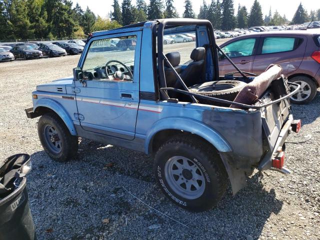 JS4JC51C0H4158020 - 1987 SUZUKI SAMURAI BLUE photo 2