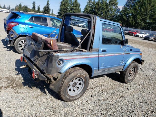 JS4JC51C0H4158020 - 1987 SUZUKI SAMURAI BLUE photo 3