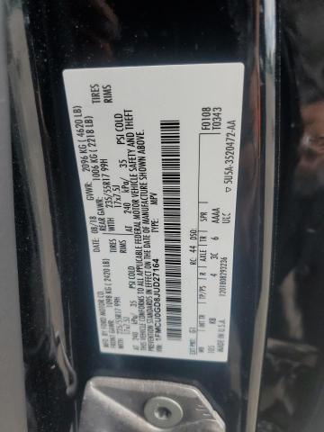 1FMCU0GD8JUD27164 - 2018 FORD ESCAPE SE Қара фото 13