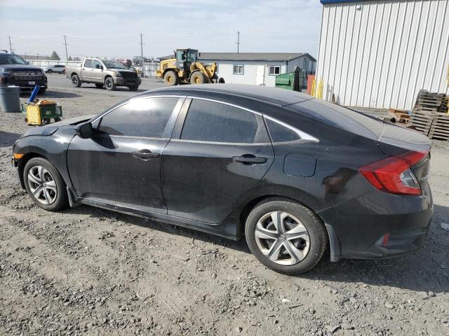 2HGFC2F58JH604863 - 2018 HONDA CIVIC LX BLACK photo 2