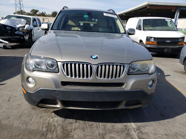 WBXPC93439WJ25628 - 2009 BMW X3 XDRIVE30I GRAY photo 5