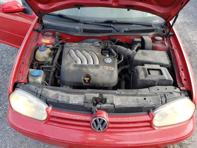 9BWGT61J114045576 - 2001 VOLKSWAGEN GOLF GLS RED photo 11