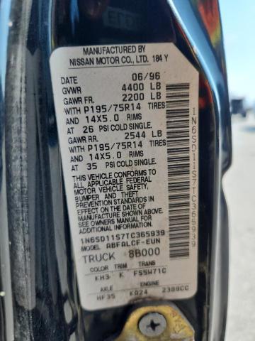 1N6SD11S7TC365939 - 1996 NISSAN TRUCK BASE Siyah fotoğraf 13