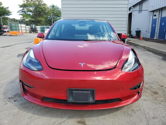 5YJ3E1EA6NF371873 - 2022 TESLA MODEL 3 წითელი ფოტო 5