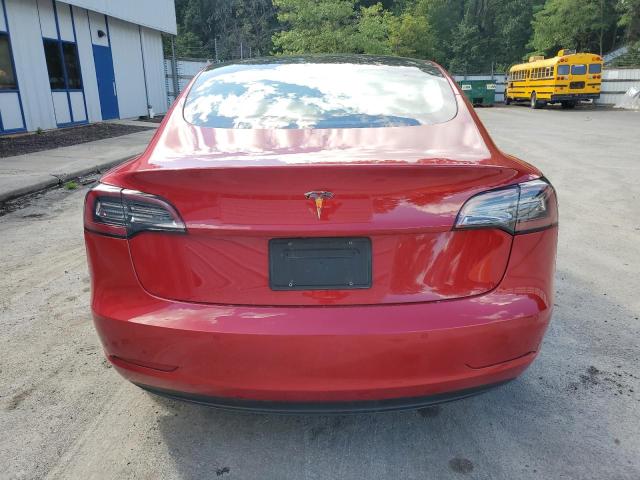 5YJ3E1EA6NF371873 - 2022 TESLA MODEL 3 წითელი ფოტო 6