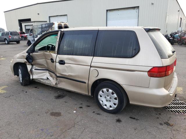 2HKRL18521H596723 - 2001 HONDA ODYSSEY LX BEIGE photo 2