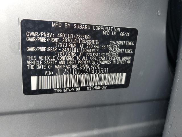 JF2SLDDC0SH433691 - 2025 SUBARU FORESTER PREMIUM SILVER photo 13