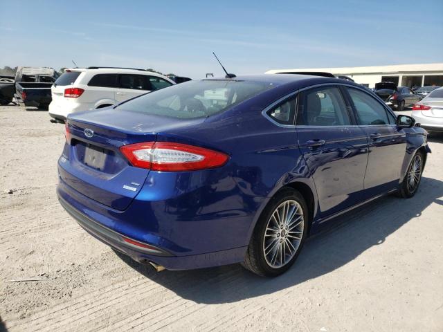 3FA6P0HD9FR221155 - 2015 FORD FUSION SE BLUE photo 3