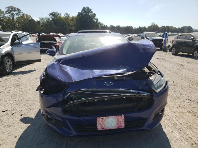 3FA6P0HD9FR221155 - 2015 FORD FUSION SE BLUE photo 5