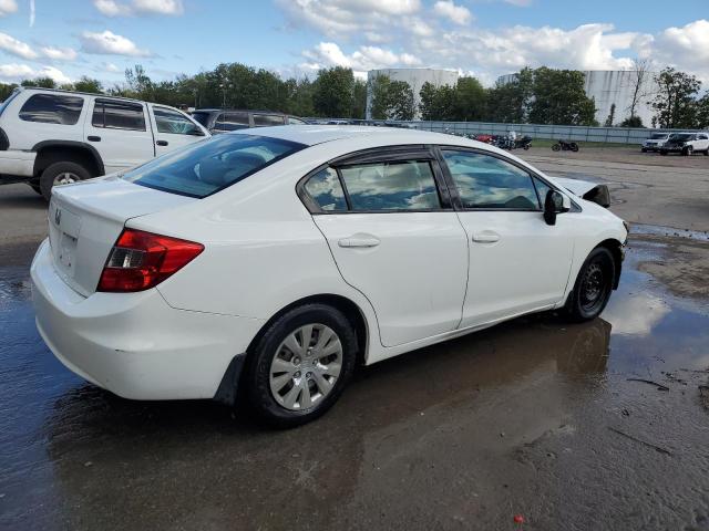 2HGFB2F58CH325712 - 2012 HONDA CIVIC LX Սպիտակ լուսանկար 3