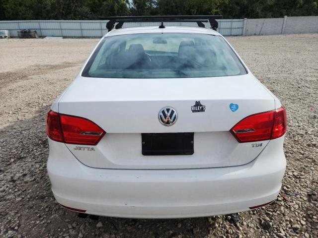 3VW3L7AJ8CM410239 - 2012 VOLKSWAGEN JETTA TDI WHITE photo 6