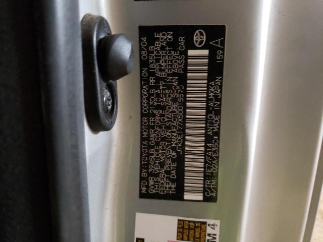 JTKDE177X50015570 - 2005 TOYOTA SCION TC Gümüş foto 13