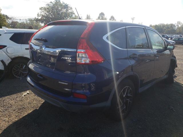 2HKRM4H42GH668485 - 2016 HONDA CR-V SE BLUE photo 3