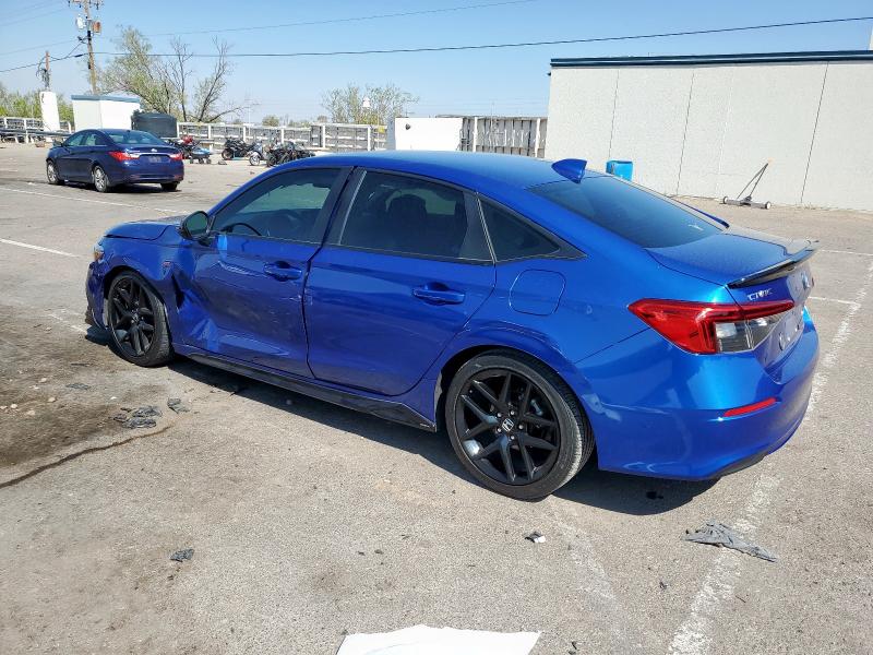 2HGFE2F55NH510889 - 2022 HONDA CIVIC SPORT BLUE photo 2