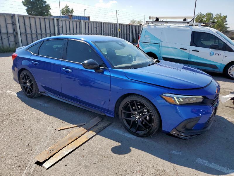 2HGFE2F55NH510889 - 2022 HONDA CIVIC SPORT BLUE photo 4
