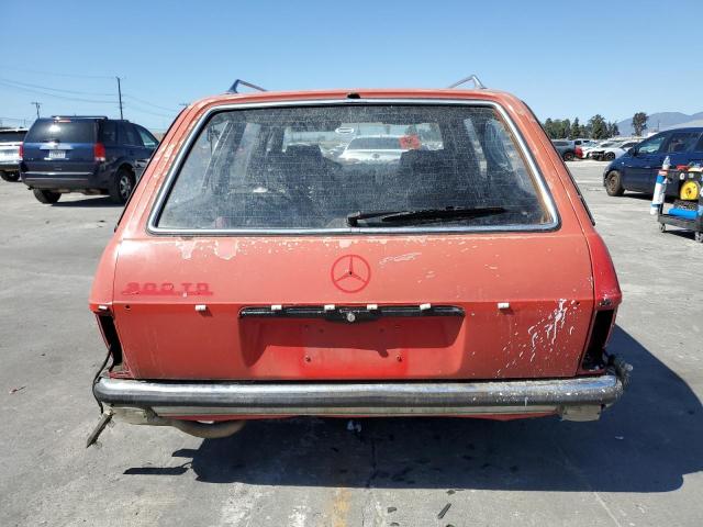 WDB12319012020532 - 1981 MERCEDES-BENZ 300 RED photo 6