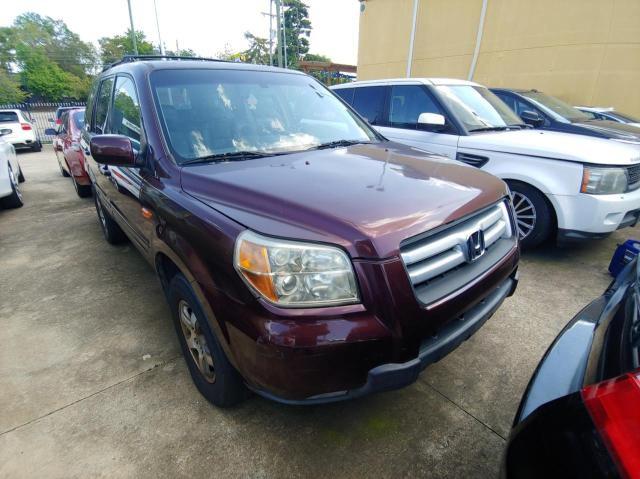 2HKYF18697H532313 - 2007 HONDA PILOT EXL MAROON photo 1