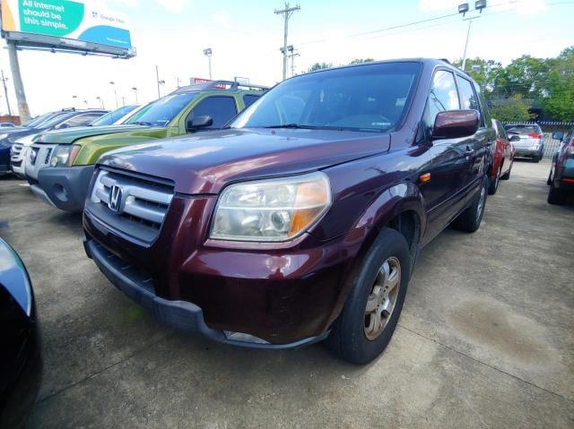 2HKYF18697H532313 - 2007 HONDA PILOT EXL MAROON photo 2