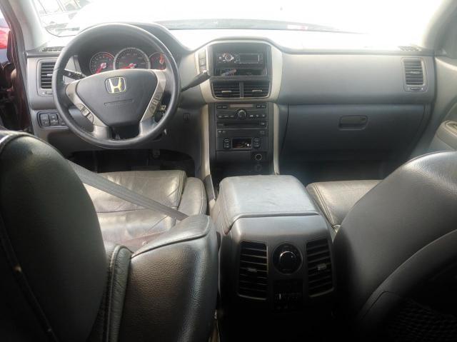 2HKYF18697H532313 - 2007 HONDA PILOT EXL MAROON photo 9