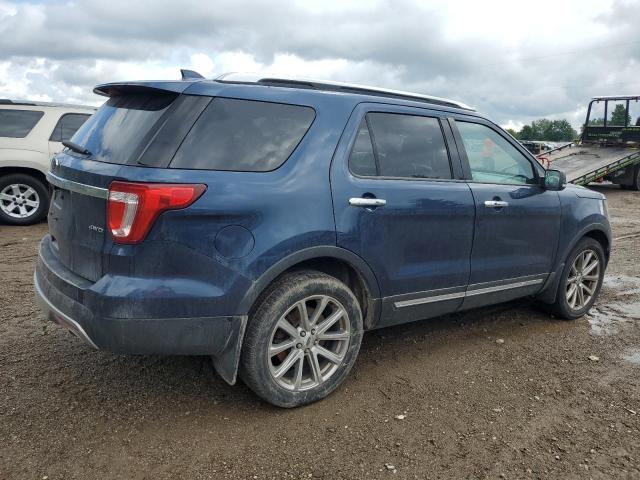 1FM5K8F86HGA95772 - 2017 FORD EXPLORER LIMITED 蓝色 照片 3