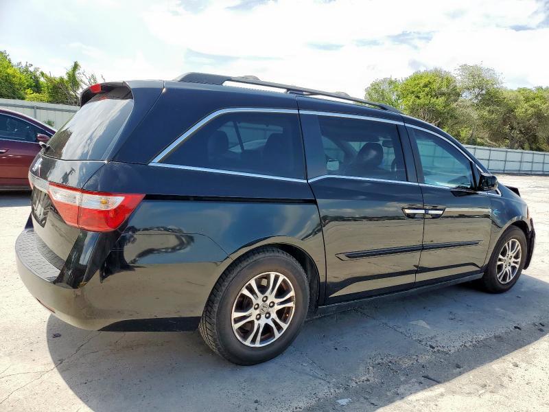 5FNRL5H60CB052500 - 2012 HONDA ODYSSEY EXL BLACK photo 3