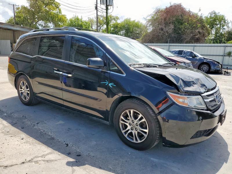 5FNRL5H60CB052500 - 2012 HONDA ODYSSEY EXL BLACK photo 4