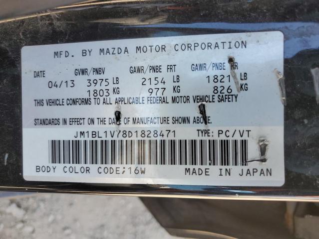 JM1BL1V78D1828471 - 2013 MAZDA 3 I BLACK photo 12