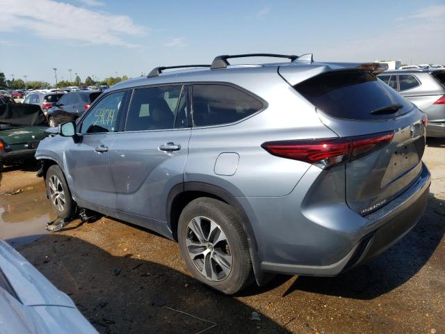 5TDGZRBH0LS025056 - 2020 TOYOTA HIGHLANDER XLE BLUE photo 2