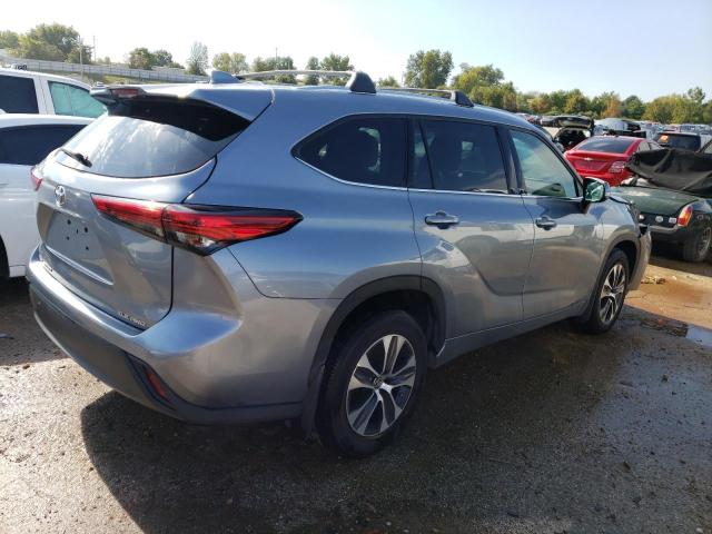 5TDGZRBH0LS025056 - 2020 TOYOTA HIGHLANDER XLE BLUE photo 3