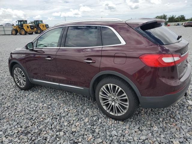 2LMPJ8LR5HBL40985 - 2017 LINCOLN MKX RESERVE MAROON photo 2
