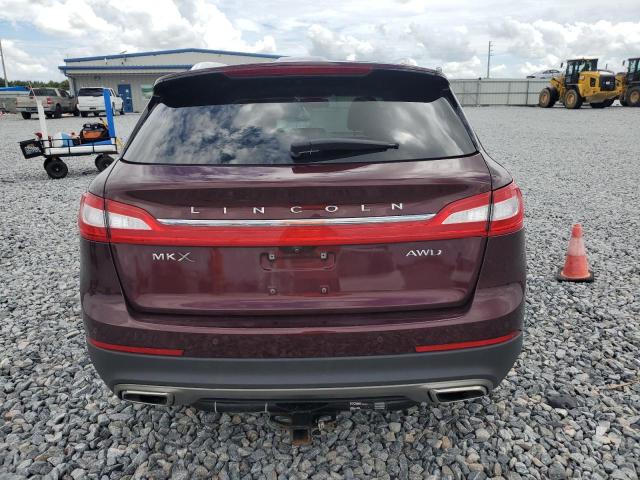 2LMPJ8LR5HBL40985 - 2017 LINCOLN MKX RESERVE MAROON photo 6