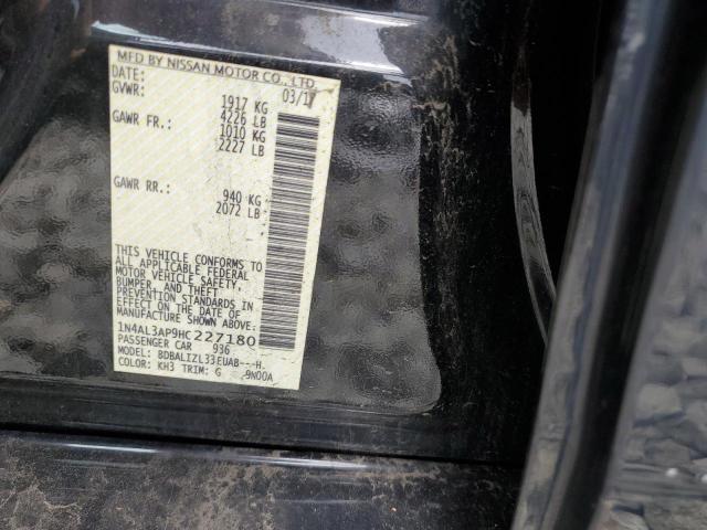 1N4AL3AP9HC227180 - 2017 NISSAN ALTIMA 2.5 BLACK photo 12