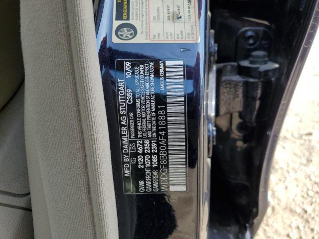 WDDGF8BB0AF418881 - 2010 MERCEDES-BENZ C 300 4MATIC BLUE photo 12