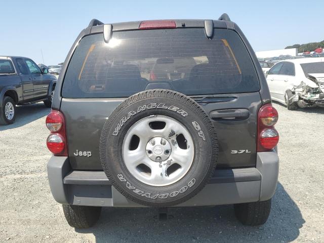 1J4GL48K96W105185 - 2006 JEEP LIBERTY SPORT GRAY photo 6