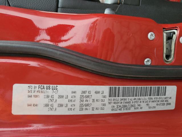 3C4NJDBB0JT139431 - 2018 JEEP COMPASS LATITUDE 红色 照片 14