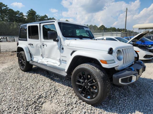 1C4JJXP65NW276425 - 2022 JEEP WRANGLER U SAHARA 4XE WHITE photo 4