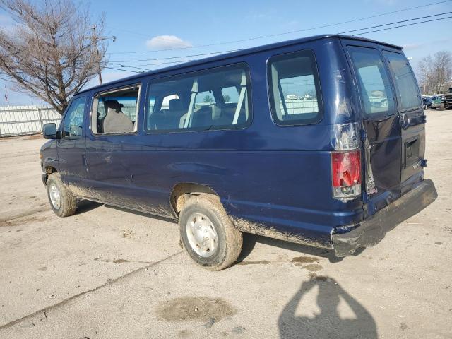 1FBSS3BL8CDA58192 - 2012 FORD ECONOLINE E350 SUPER DUTY WAGON BLUE photo 2