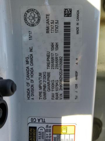 2HKRW2H20JH105682 - 2018 HONDA CR-V LX WHITE photo 14