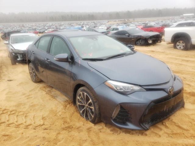 2T1BURHE0JC079789 - 2018 TOYOTA COROLLA L BLUE photo 1