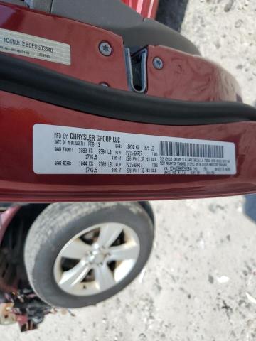 1C4NJDBB6ED503640 - 2014 JEEP COMPASS SPORT ბურგუნდია ფოტო 14