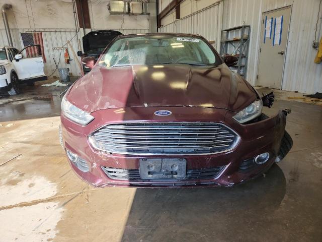 3FA6P0H97DR351038 - 2013 FORD FUSION SE BURGUNDY photo 5