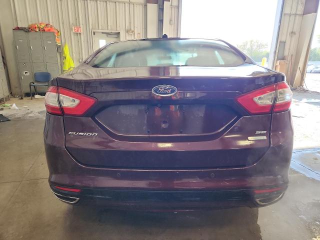 3FA6P0H97DR351038 - 2013 FORD FUSION SE BURGUNDY photo 6