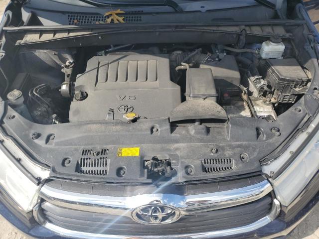 5TDJKRFH6ES057159 - 2014 TOYOTA HIGHLANDER XLE BLUE photo 12