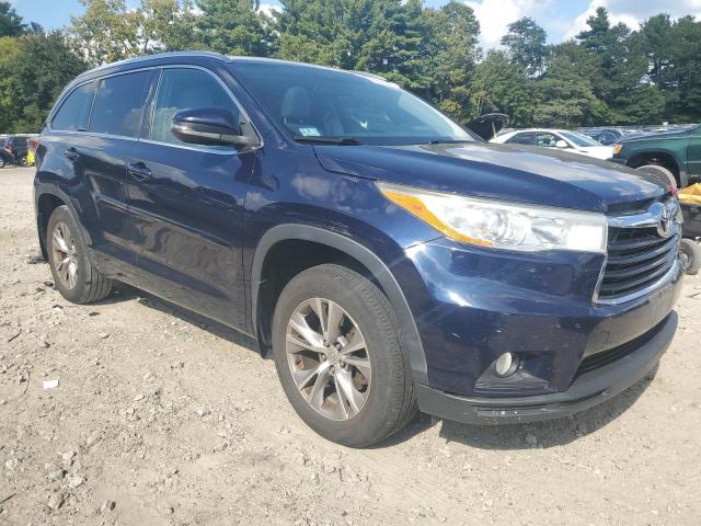 5TDJKRFH6ES057159 - 2014 TOYOTA HIGHLANDER XLE BLUE photo 4