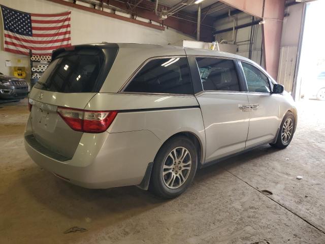 5FNRL5H61DB071235 - 2013 HONDA ODYSSEY EXL SILVER photo 3