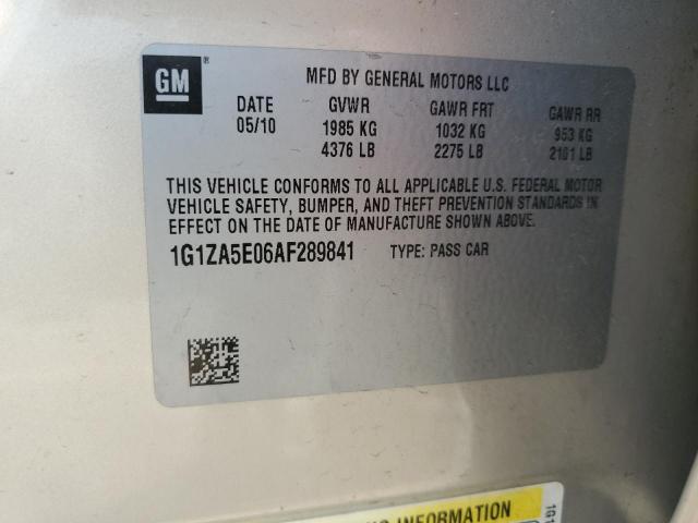 1G1ZA5E06AF289841 - 2010 CHEVROLET MALIBU LS Gold Foto 12