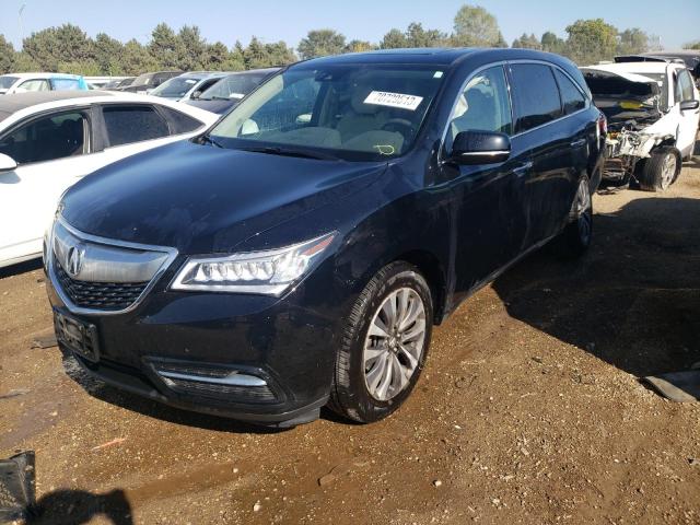 5FRYD4H45GB039523 - 2016 ACURA MDX TECHNOLOGY BLACK photo 1